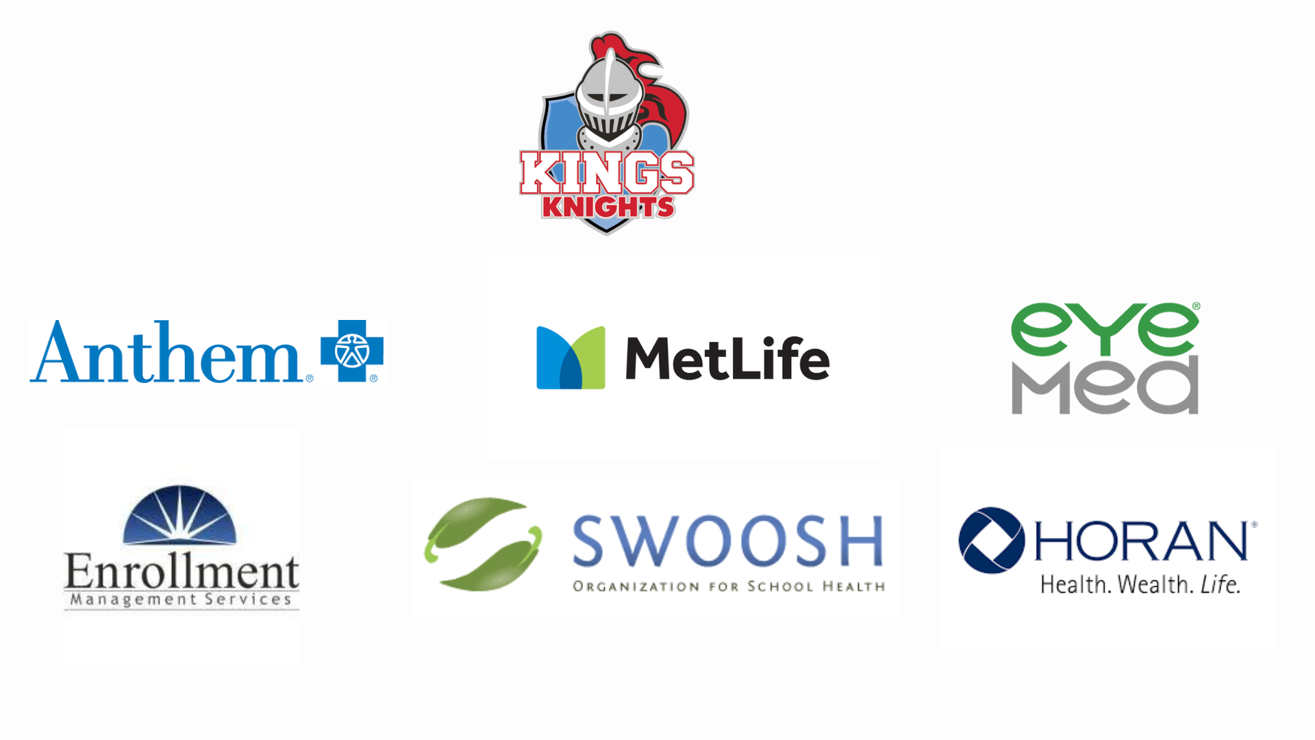 Kings health provider logos